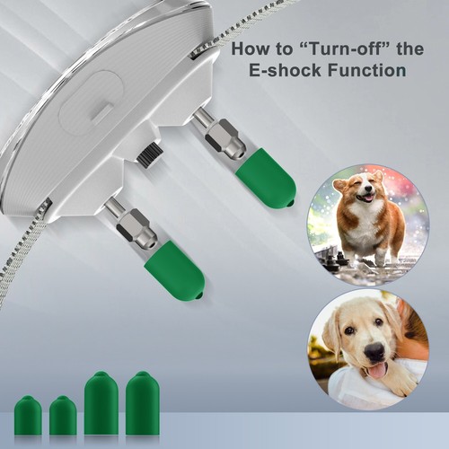 White Intelligent Automatic Anti bark Dog Shock Collar For Small Medium Large - Picture 7 of 10