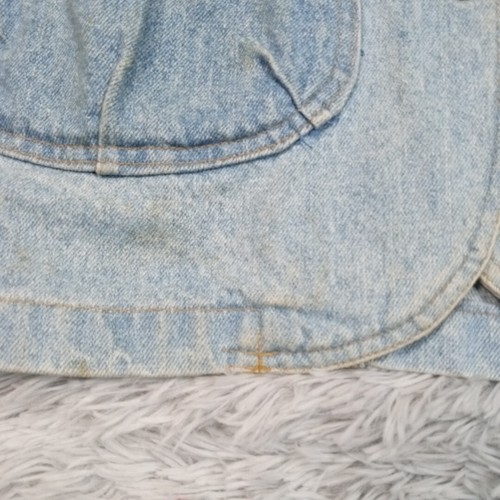 Vintage Sun Belt Jacket Womens L Denim Blue Barn Coat Chore Work Pockets Button - Picture 9 of 15
