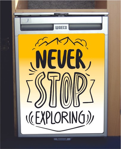 Maßgeschneiderter Kühlschrank Wrap Aufkleber CamperVan Dub Ihre individuelle Größe - Bild 4 von 21