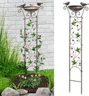 Lewis&Wayne Garden Trellis Bird Bath Outdoor, 40 Inch Antique Iron Garden Plant