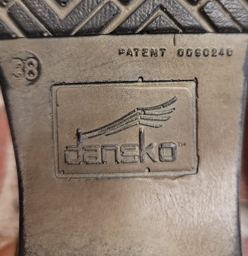 Dansko Women's Platform Clog 7.5 38 EU Olive Suede Multicolored Textile RARE☆ - Picture 7 of 7