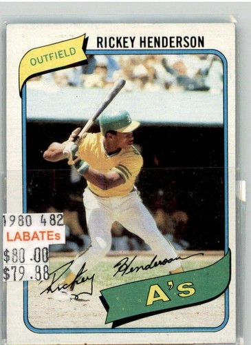Rickey Henderson-Oakland-Yankees-HOF Buy 1-50% OFF 2nd 1980-2001 162 Available - Picture 23 of 175