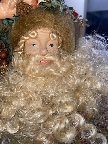 Christmas Decor for the Winter Holidays - Santa with Sack Tree Topper Decoration - Picture 5 of 10