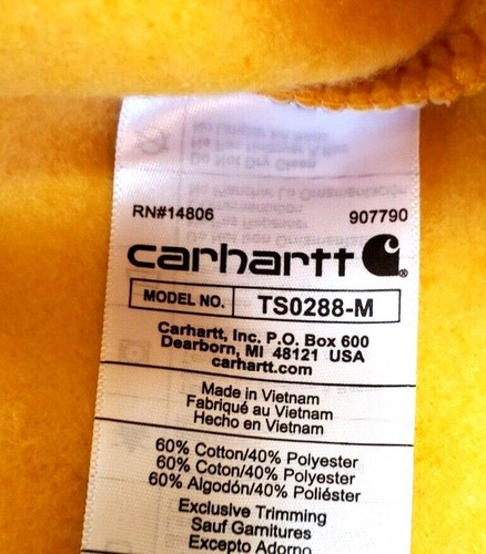 Carhartt K288-Y35 LOGO SLEEVE HOODED SWEATSHIRT - Picture 4 of 4