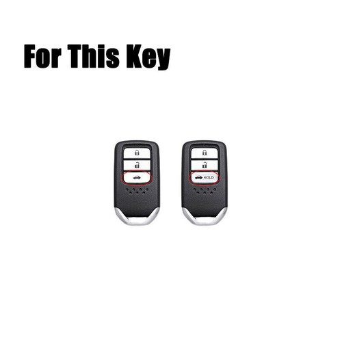 TPU Car Key Fob Case Cover For Honda Fit Accord CRV HRV Civic Pilot Odyssey Jazz - Picture 2 of 7