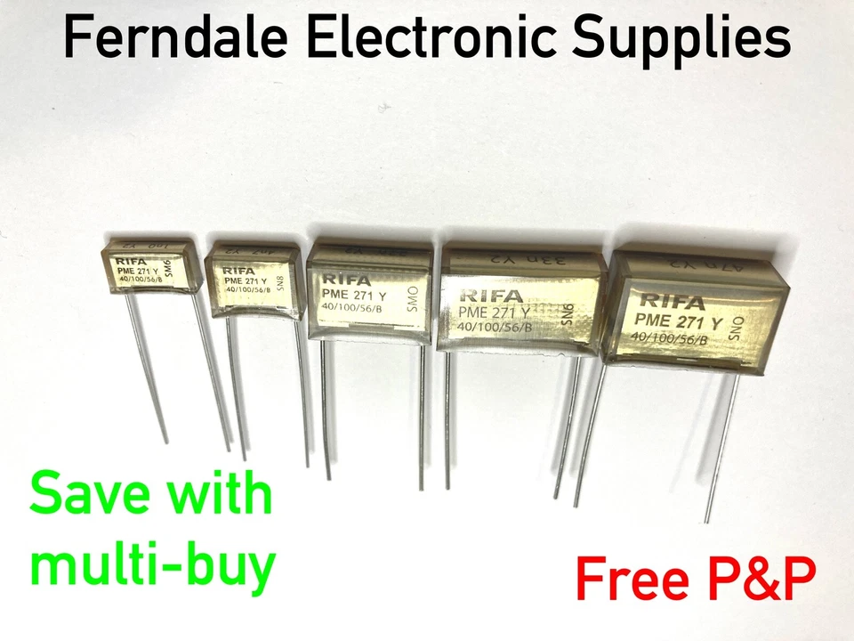 Evox Rifa PME271Y capacitor, class Y2, suppressor, select from 2.2nF - 47nF