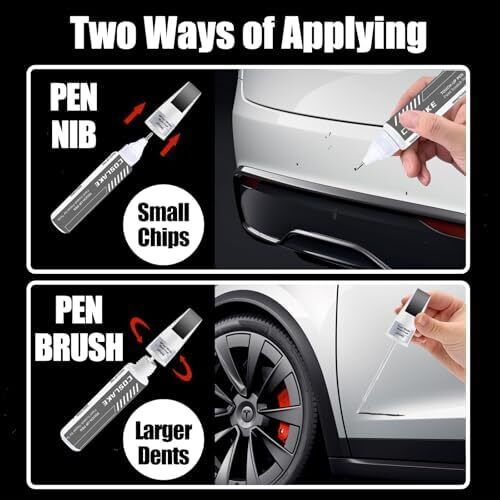 Car Touch Up Paint(Deep Blue Metallic(PPSB)) for Tesla Model Y/3/S/X, 2 in 1 DIY - Picture 2 of 6