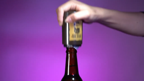Push Down Bottle Opener NED KELLY Twist Top Bottle Opener Brand New - Video 1 of 1
