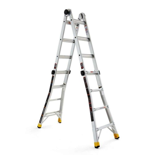 Multi-Position Ladder MPX Wheel Kit 18 ft Reach Telescoping Multi-Position Ladder MPX Wheel Kit 18 ft Reach Telescoping