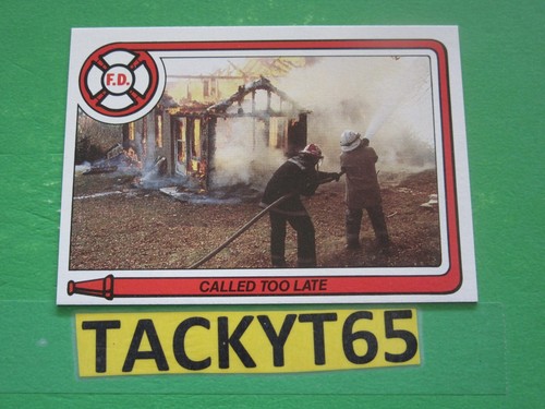 FIRE DEPARTMENT 1986 SINGLE CARD(s) NEW YOU CHOOSE - Picture 7 of 24