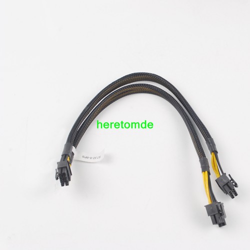 Câble d'alimentation 8P vers double 8 broches (6+2) pour GPU Dell PowerEdge R730 R720 T440 T640 35 cm - Photo 3/4