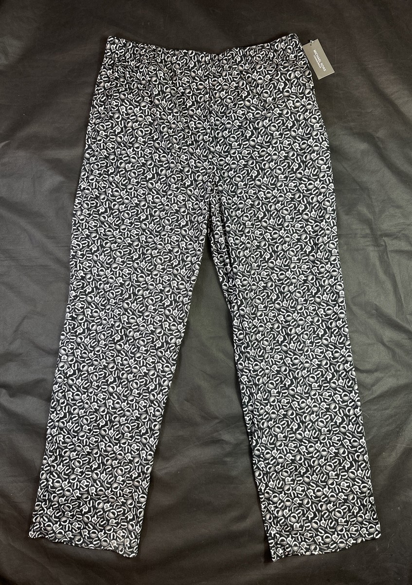 Michael Kors Loungewear KORS Allover Pajama Pants Black Soft Men s