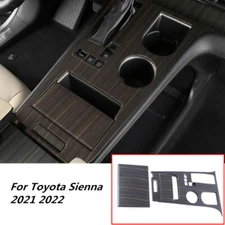 Peach Wood Grain Gear Shift Box Panel Cover Trim For Toyota Sienna 2021-2023