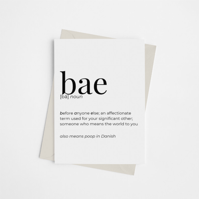 Bae - Поздравительная открытка / Художественная печать на стене 8 x 10