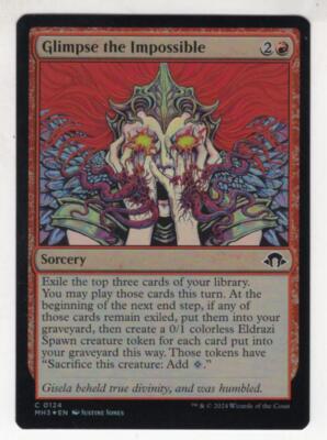MTG Modern Horizons 3 Foil Common Karte #124 Glimpse the Impossible