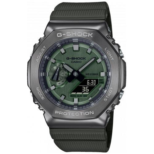 CASIO GSHOCK GM-2100B-3A ACERO INOXIDABLE VERDE ANALÓGICO Y DIGITAL WR 200M TOTALMENTE NUEVO - Imagen 1 de 9