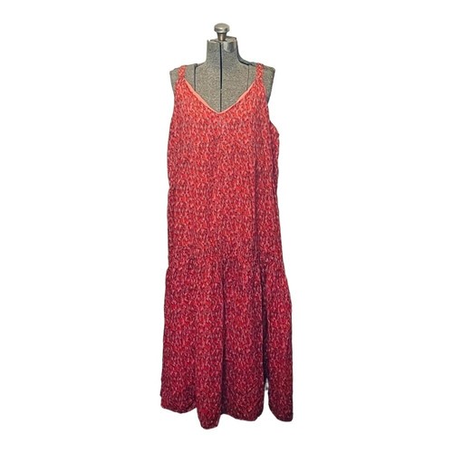 JOIE BONDI STUFEN ÄRMELLOS MAXIKLEID IN TEEROSE DAMEN GR XL - Bild 3 von 9
