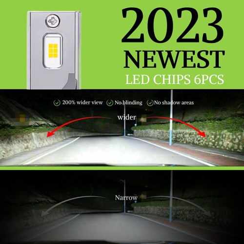 For Lexus LX570 2008-2011 Combo LED Headlight High Low Beam Bulb 6000K Kit 4Pcs - Picture 5 of 14