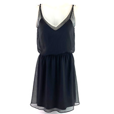 Express Dress Blouson Party Black Mini Sleeveless Cutout Size Small Petite Dance