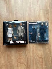 NECA HALLOWEEN II 1981 - Dr. Loomis, Laurie Strode, Michael Myers  8" clothed