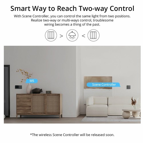 SONOFF 1/2/3 Gang M5 WIFI Smart Wall Light Push Panel Switch for Google eWelink - Picture 12 of 66