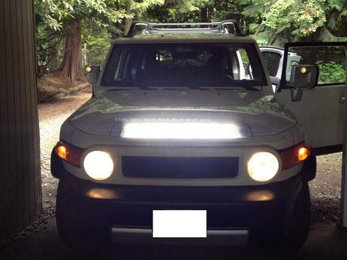 LED Light Bar Hood Scoop Mount  26" Spot Flood For Toyota FJ Cruiser 2007-2014 - Picture 19 of 20