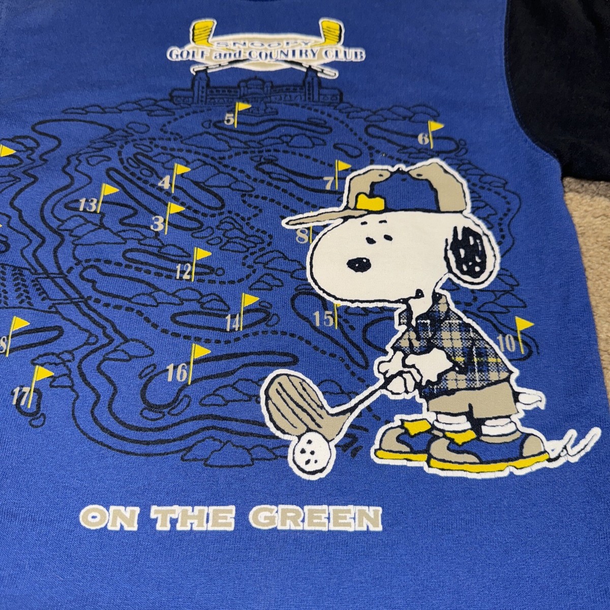 PEANUTS チャーリー・ブラウン ゴルフシャツ PEANUTS チャーリー・ブラウン ゴルフシャツ Golf Club Adult T