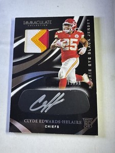 2020 Panini Immaculate Rookie Eye Black Jersey Auto CLYDE EDWARDS HELAIRE 12/99