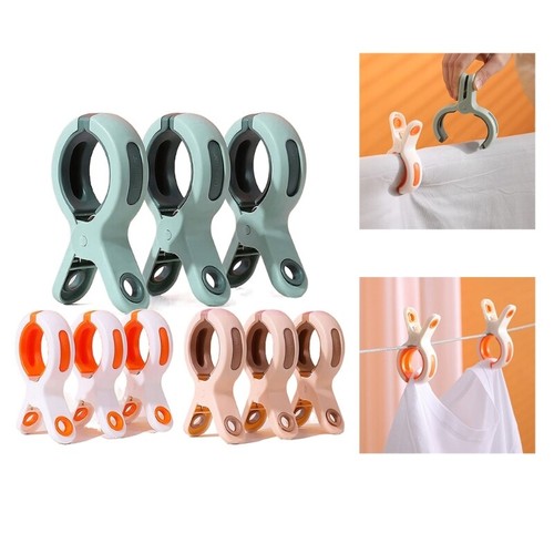 Clothes Peg Strong Windproof Clip Plastic Clothes Airing Antiskid Quilt Clip - Picture 2 of 10