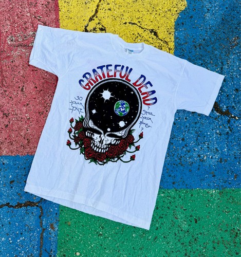 VTG 1995 Grateful Dead Space Your Face Tours R Us Lot Tee Boot Graphic Shirt L - Picture 3 of 11