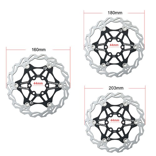 140/160/180/203mm Floating Rotor MTB/Road Hydraulic Disc Brake Bike Rotor 6 Bolt - Picture 5 of 19