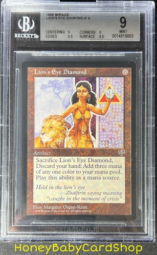 MTG Mirage 1996 Lion's Eye Diamond BGS 9.0Q++ (Quad++) MINT Silver Age Staple - Picture 1 of 6