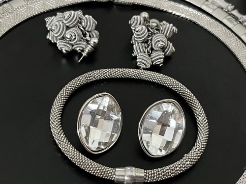 Vintage To Now Silver Tone Highend Statement Jewelry Lot - Picture 11 of 24