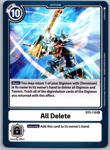 DIGIMON BATTLE OF OMNI BT5-001 TO 110 - PICK FROM LIST - FREE COMBINED SHIPPING - Picture 106 of 106