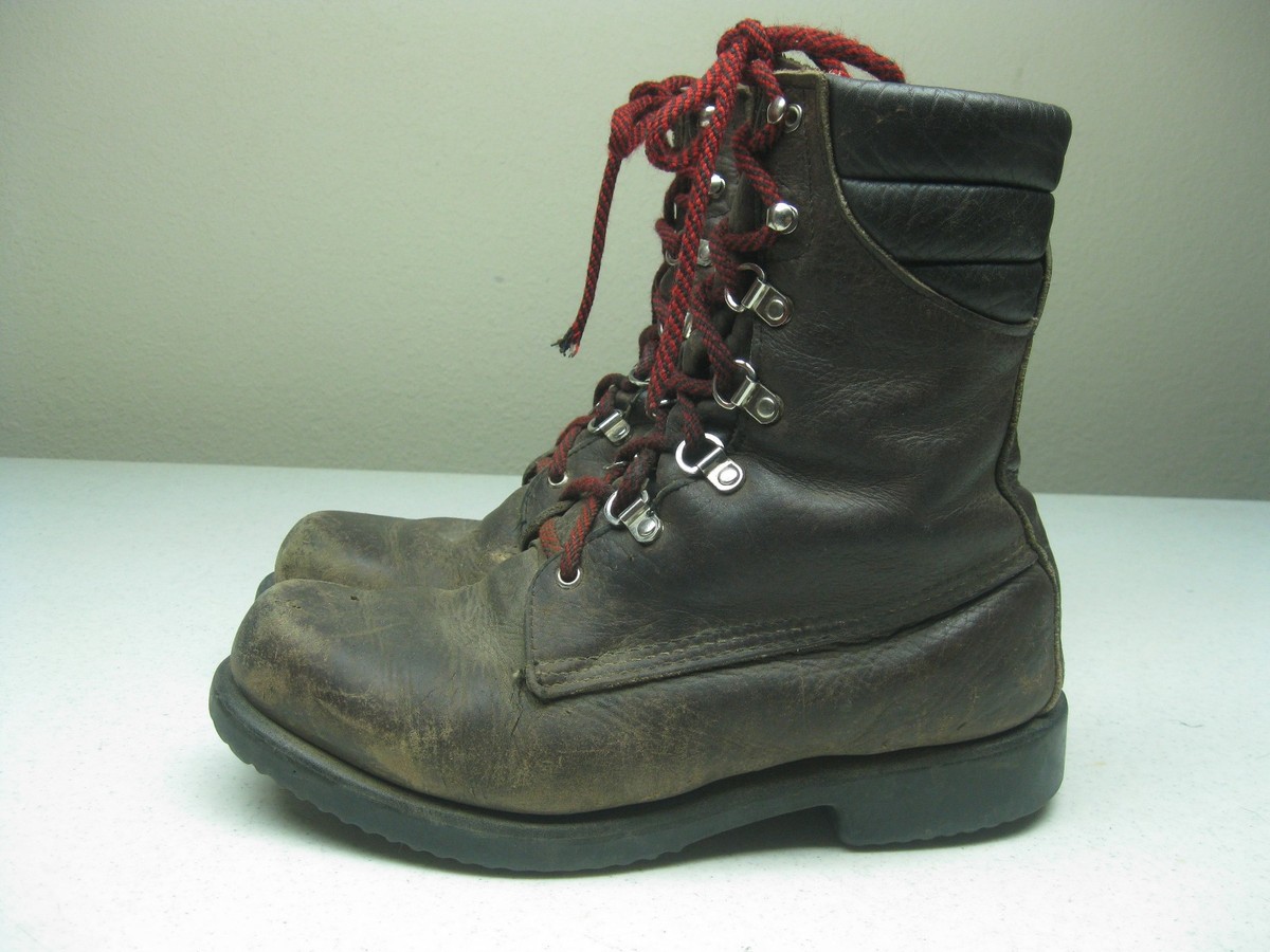 VINTAGE DISTRESSED BROWN RED WING IRISH SETTER SPORT BOOTS