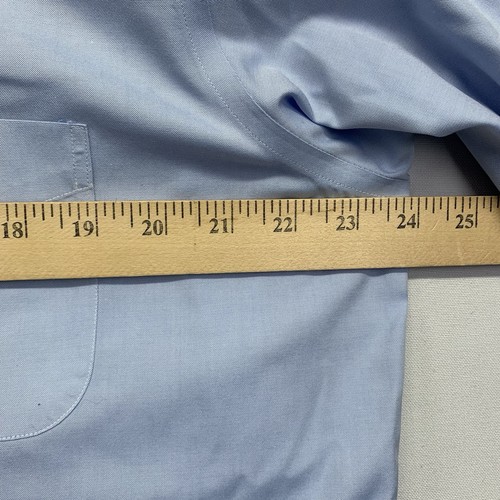 Camisa Brooks Brothers Para Hombre 17-35 Vestido Milano Supima Sin Planchar Abotonada Azul - Imagen 7 de 10