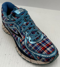 Brooks Adrenaline GTS 16 Women's Sneakers 9.5 Multi Plaid Boston Marathon Shoes