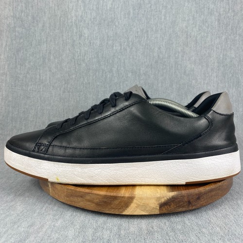 Kizik Vegas Hands Free Shoes Mens Size 13 Black Sneakers Leather Slip On Casual - Picture 4 of 10