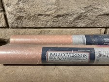 Two Rolls of Vintage Pink Wall Coverings Wallpaper