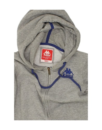 KAPPA Mens Zip Hoodie Sweater Small Grey Cotton BV04 - Picture 3 of 3