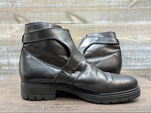 $799 Cesare Paciotti Botas de Cuero Negras Botas de Diseñador Italiano para Hombres 8.5 - Imagen 6 de 11