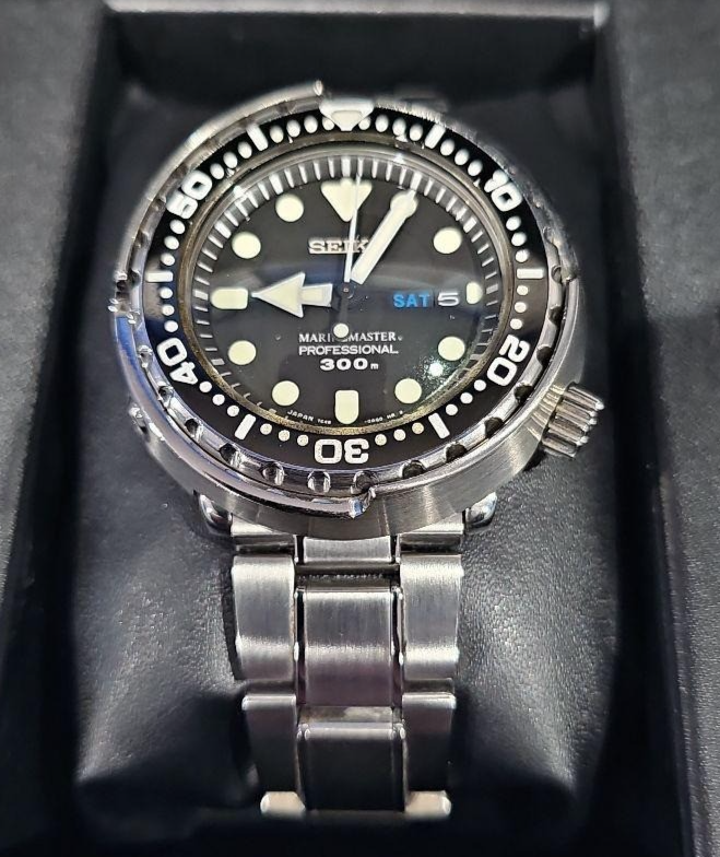 SEIKO MarineMaster Tuna SBBN031 JDM Quartz 47mm 300m Diver Complete #S-18