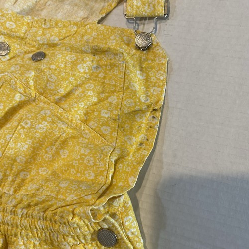 Vintage Choices From Gitano Girls Yellow Overall Size Large - Picture 4 of 5