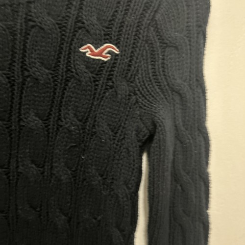 Hollister Women's XS Long Sleeve Cable Knit Pullover Sweater - Picture 3 of 5