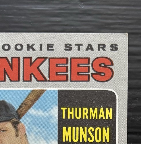 1970 1971 Topps RC Thurman Munson Yankees Gold Cup Vtg 5 189 - 第 4/14 張圖片