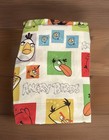 Angry Birds Game Characters Square Print Twin Size Flat Sheet Only