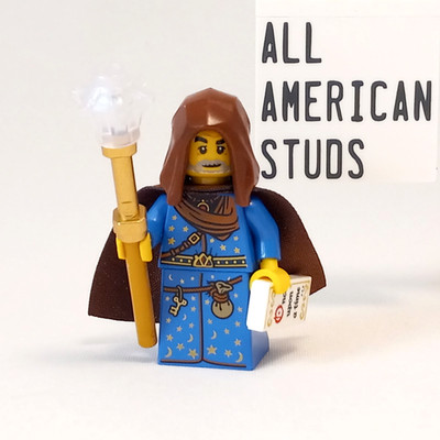 LEGO Castle Old Wizard Healer Minifigure Medieval D&D Peasant Cleric Nobleman