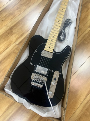 #ad #ad US STOCK TL Glossy Black Electric Guitar Chorm Hardware HH Pickups 6Strings $223.25