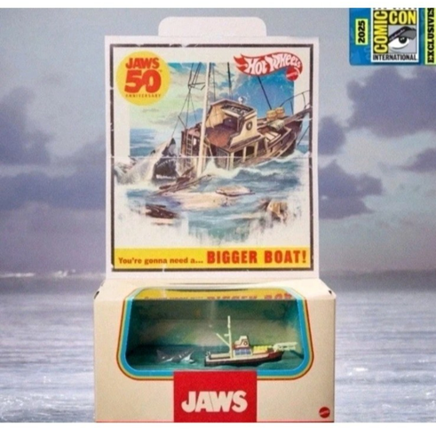 SDCC 2025 Mattel Hot Wheels Jaws 50th Anniversary Boat Shark VORVERKAUF bestätigt