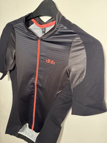 dhb Aeron Lab Raceline Womens Short Sleeve Jersey in Black/Coral Size 14 - Picture 15 of 20